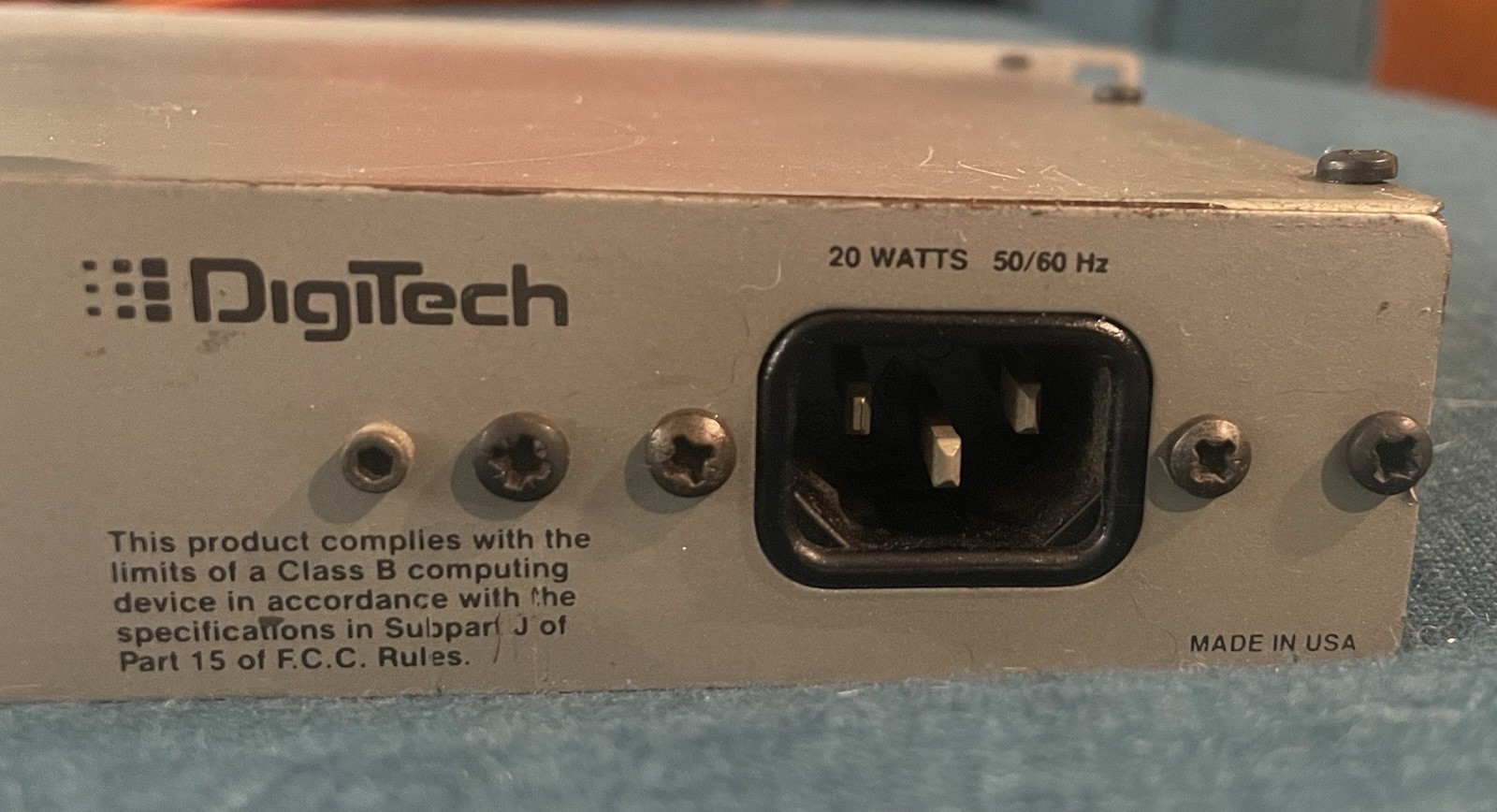 DigiTech DSP 128 Digital Signal Processor Rack Effects MIDI Reverb Delay Tested