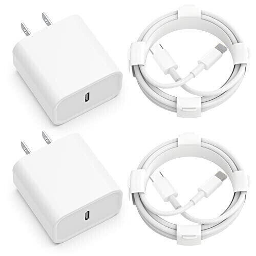2 Original Carga Rapida USB-C De 20W Cargador Para iPhone 14 13 12 11 Pro Max XS