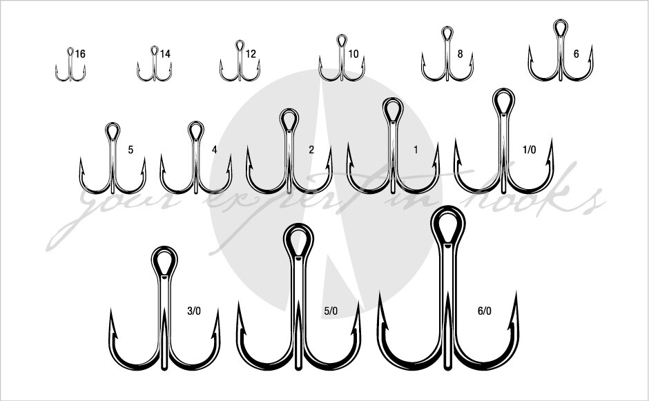 VMC 9651PS #8 X-SHORT-ROUND-1X STRONG TREBLE HOOK-PERMASTEEL/SIZE#8