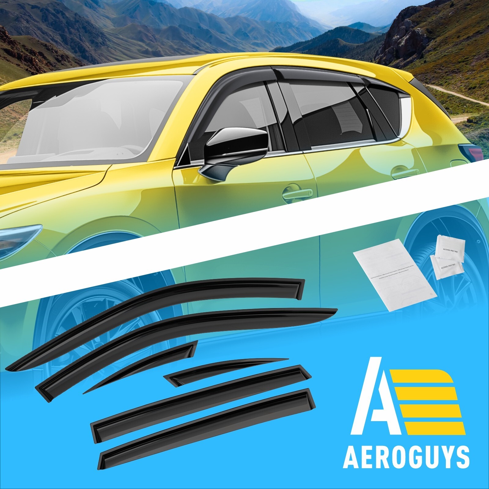 Rain Guards Vent Visors Shade for 2017-2025 Mazda CX-5