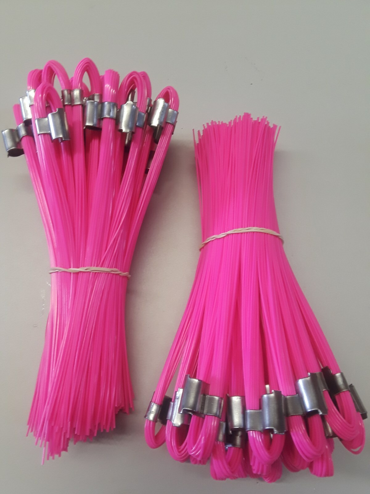 Stake Whiskers 6" Pink Glo 2-25 piece bundles (50pcs) For Survey Construction