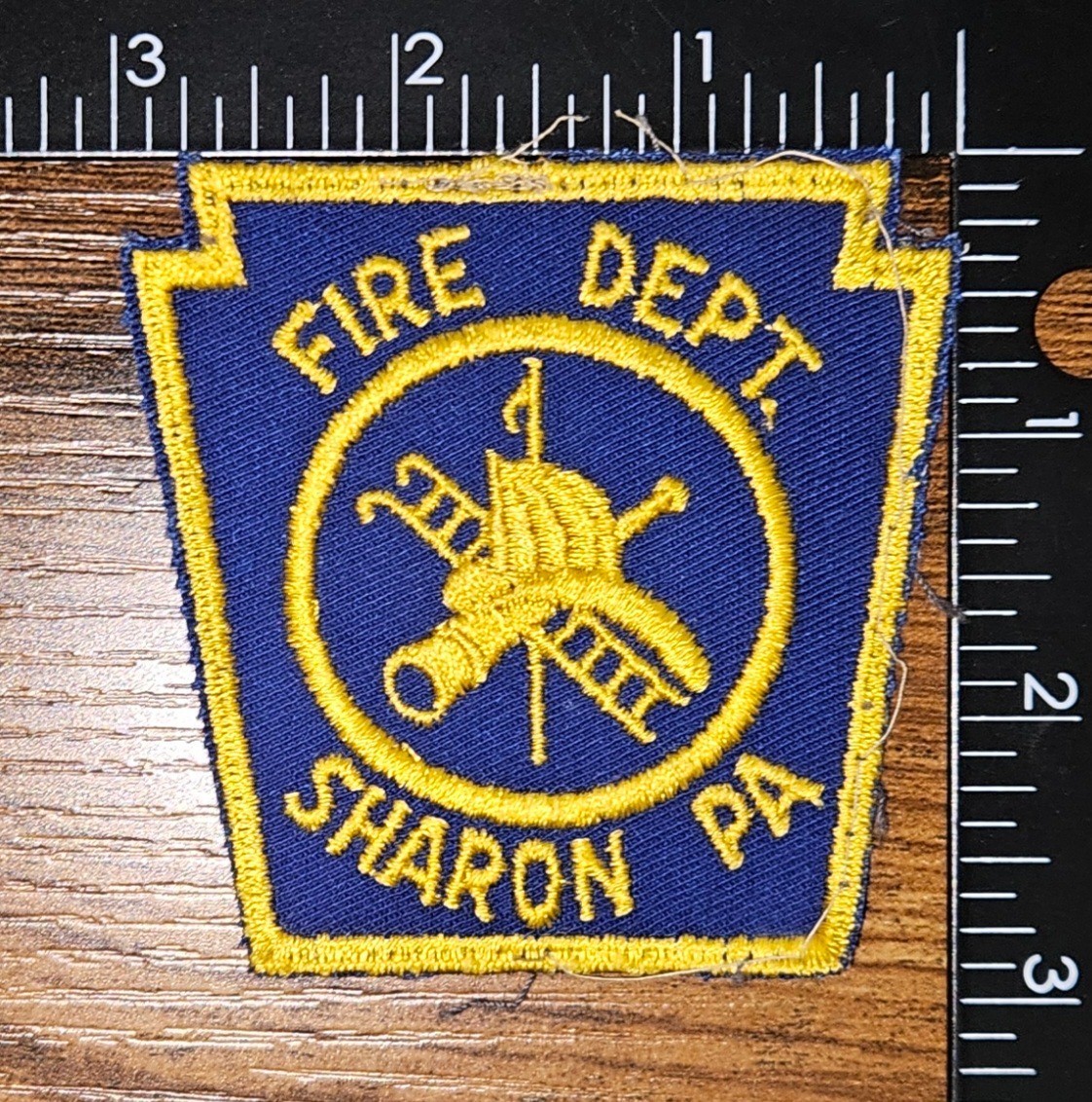Sharon Pennsylvania Fire Department Vintage Fire Fighting Patch