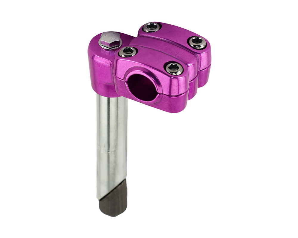 Bike 450 Alloy Stem 22.2mm Purple.