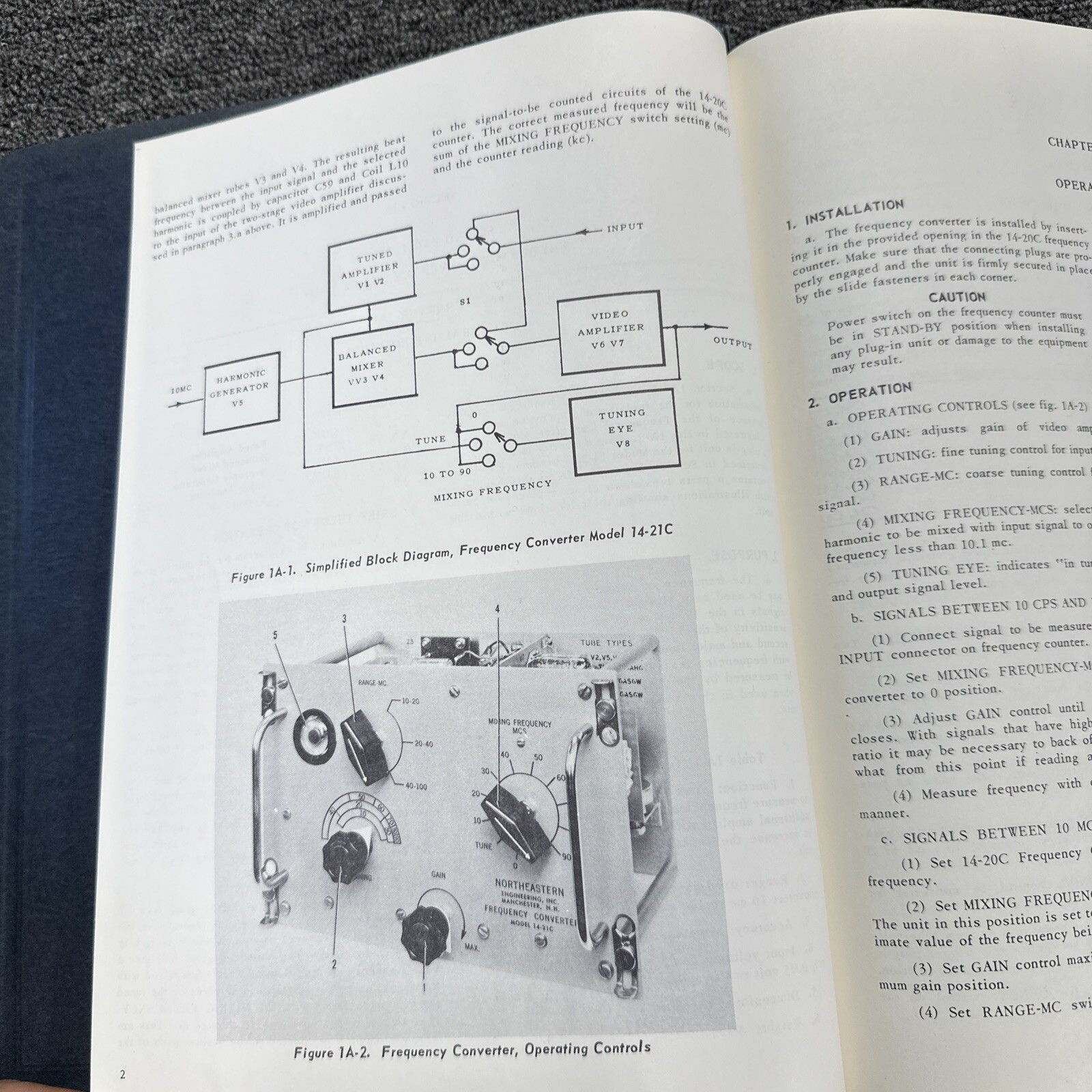 Northeastern Engineering Model 14-21C Frequency Converter Technical Manual