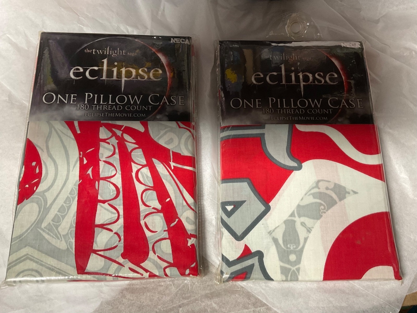 Twilight Eclipse Team Edward Team Jacob Double Sided Pillow Case set of 2 NEW