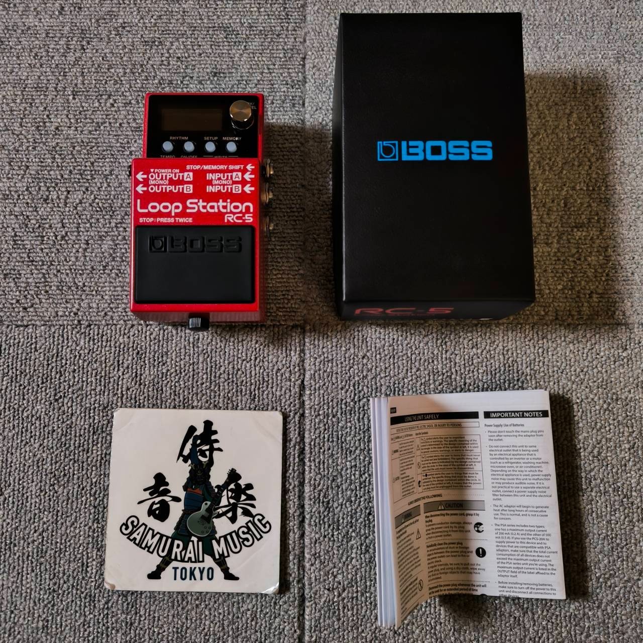 BOSS RC-5 Loop Station Looper Guitar bass Compact pedal Shipping From Japan