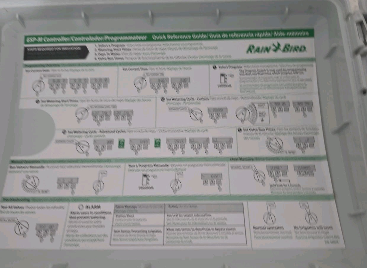 RainBird ESP- Modular Indoor 4 Zone Sprinkler Irrigation Controller READ