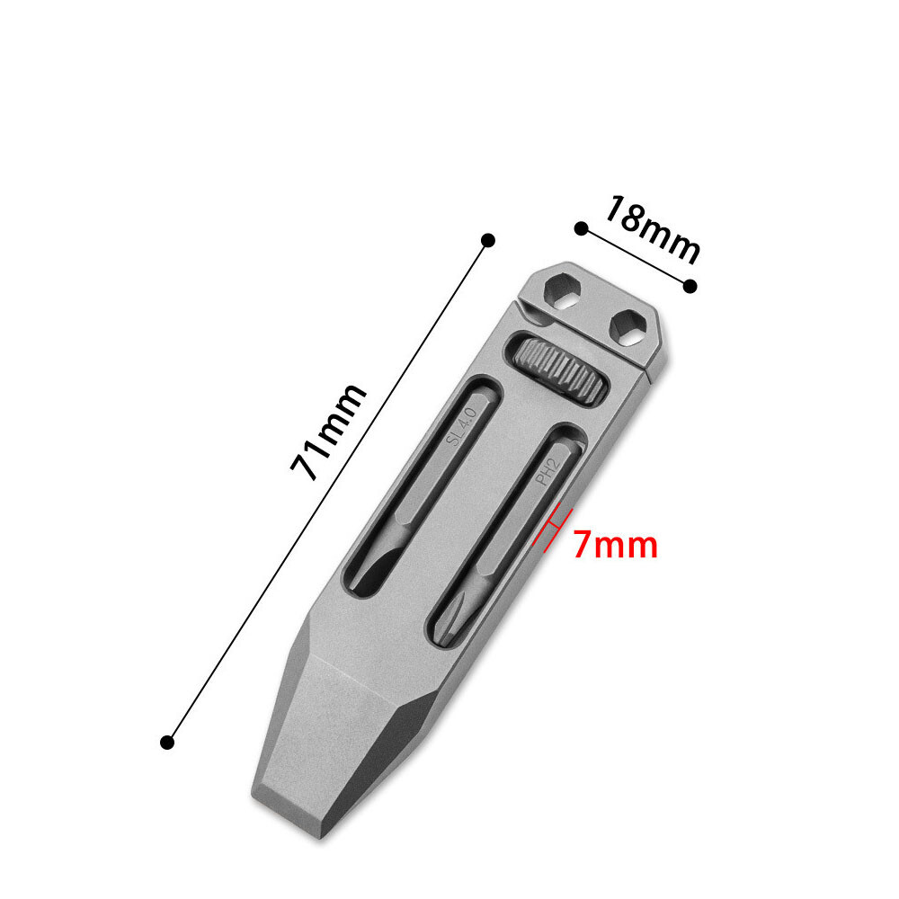 Multifunction Pry Bar Portable Wrench Screwdriver Titanium Alloy Artistic Tools