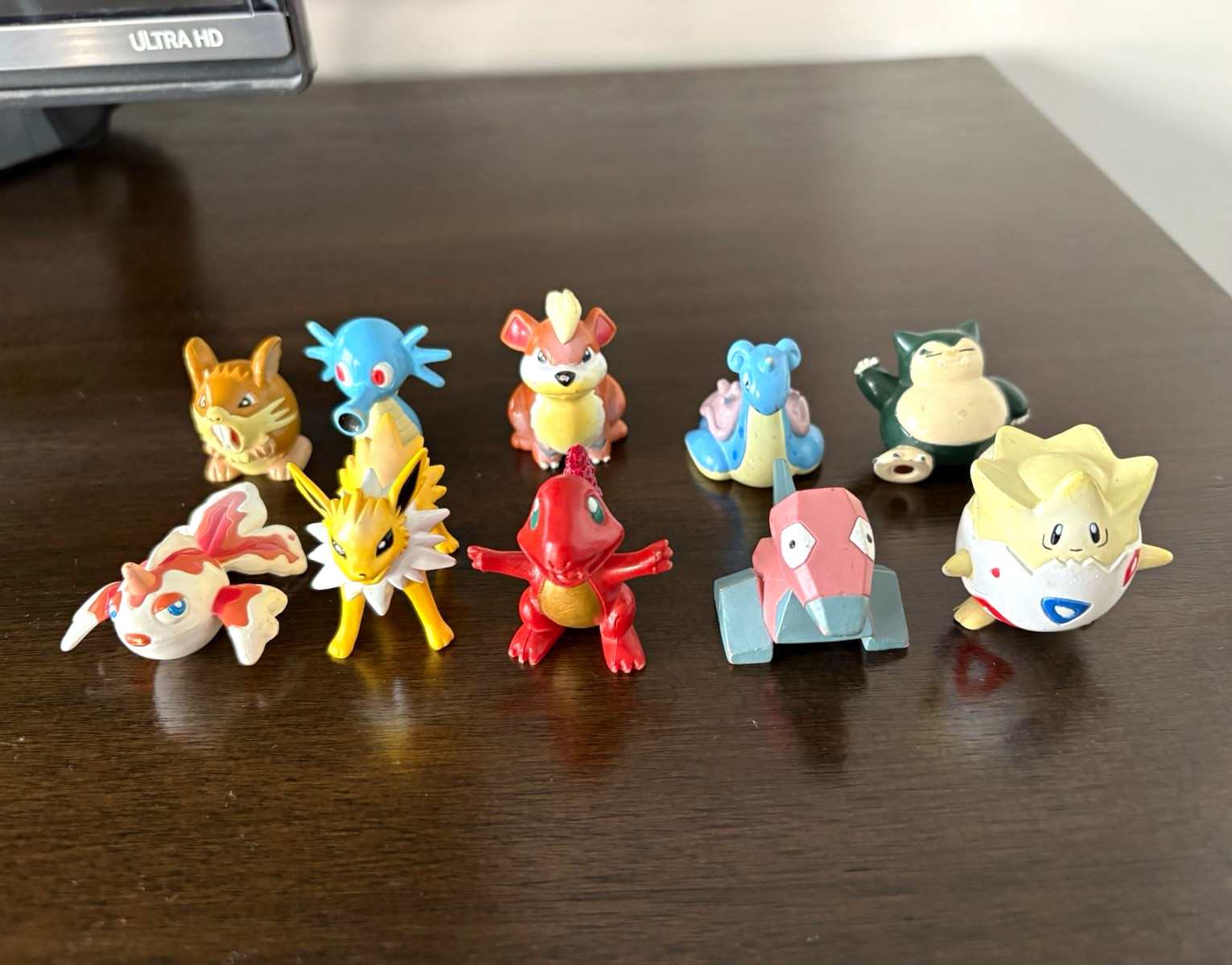 Vintage TOMY Pokémon Figure Lot of 10 1999 2000 Porygon Jolteon Charmander +rare
