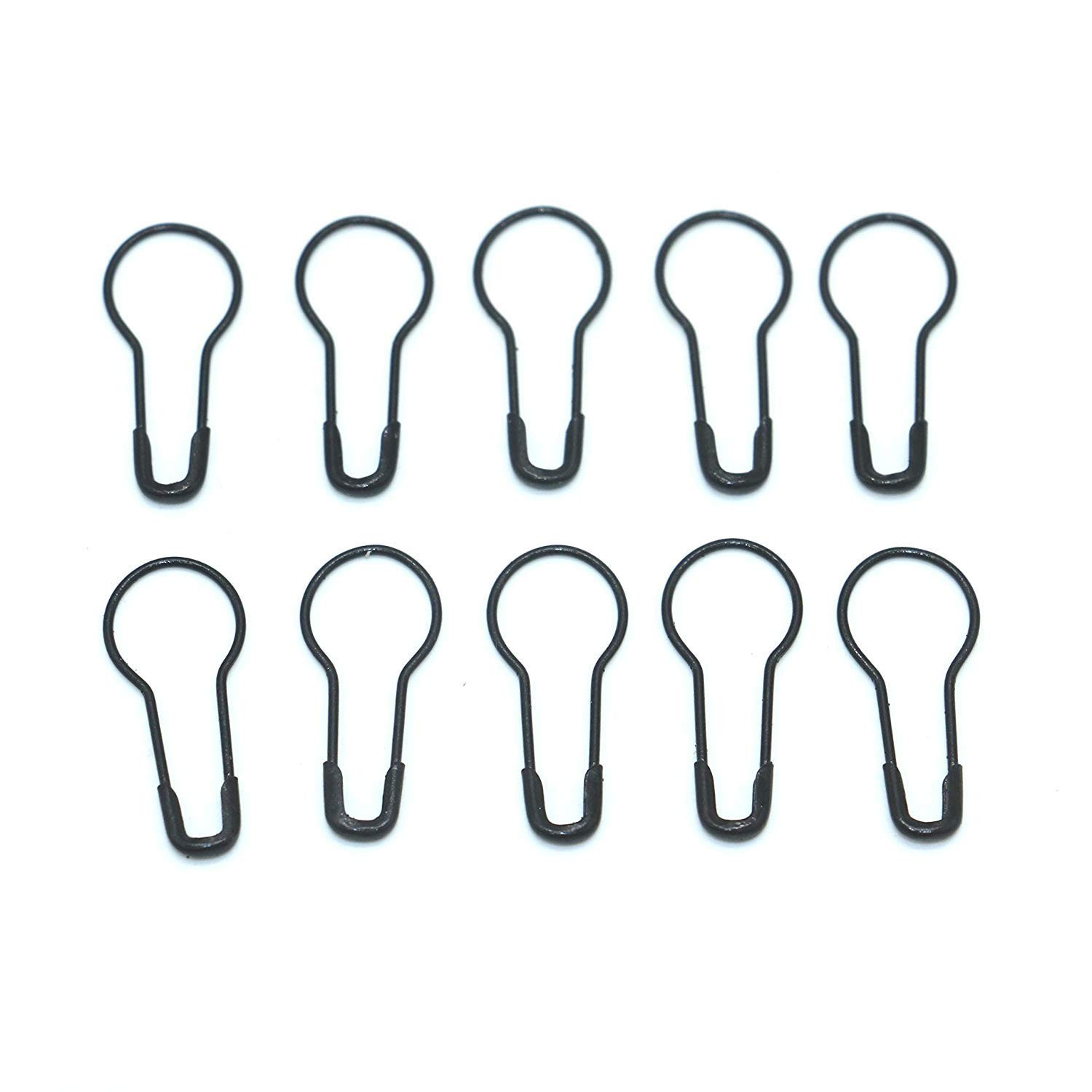 1000Pcs Metal Black Safety Pins/Gourd Pin/Bulb Pin for Clothing Crafting and Diy