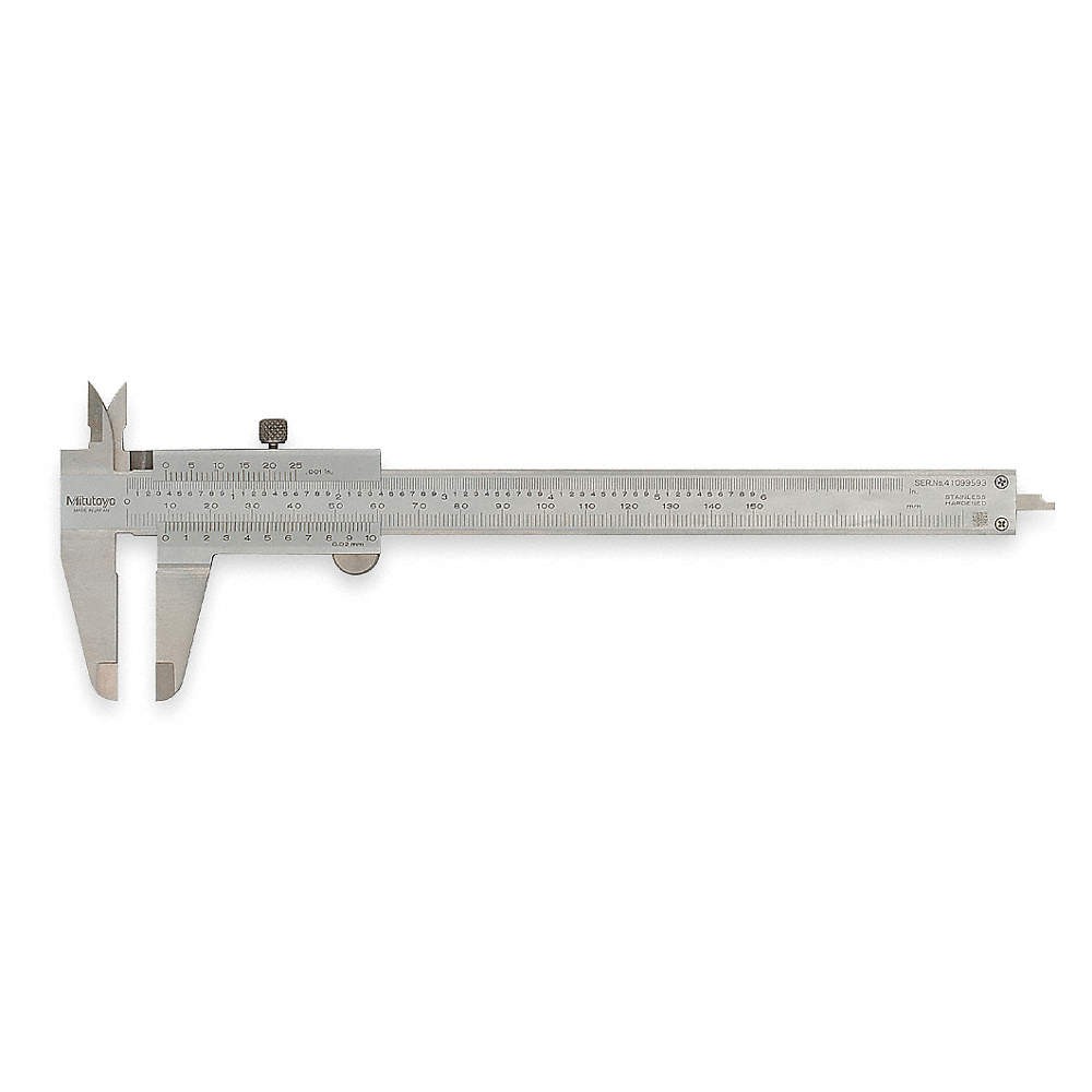MITUTOYO 530-312 Vernier Caliper,0-6 In,1.58 In D 4LA93