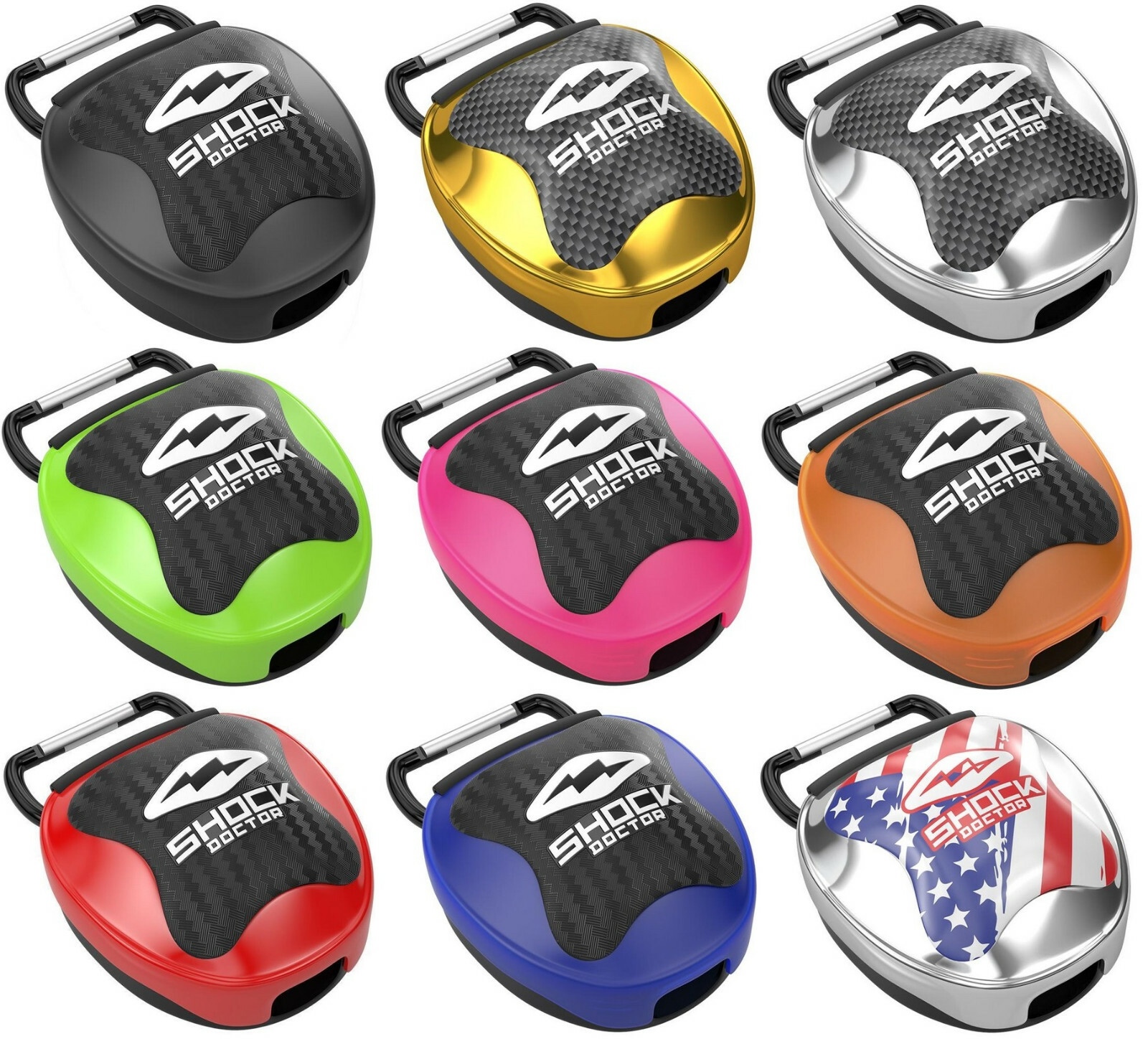 Shock Doctor Mouthguard Case Carrying Case Youth & Adult Sport Case