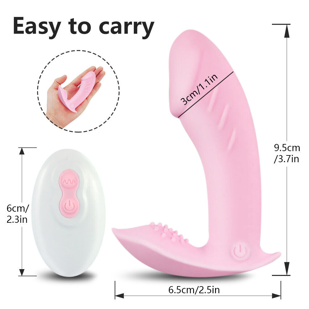 10 Function Vibrating Panties Wireless Remote Control Rechargeable Underwear NEW