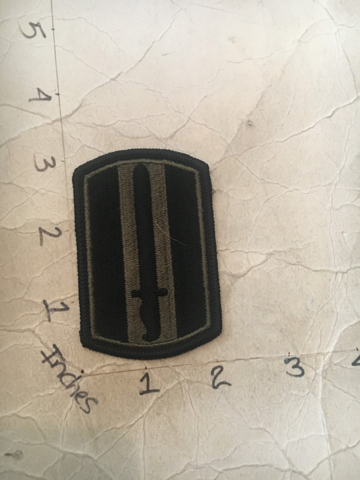 US Army 193rd Infantry Brigade OD Subdued Patch 7/29/25