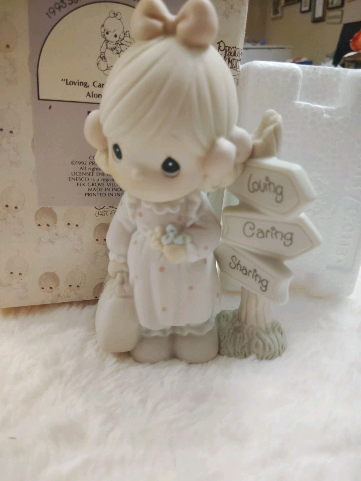 Precious Moments Loving Caring And Sharing Along The Way” 1992 Enesco Figure