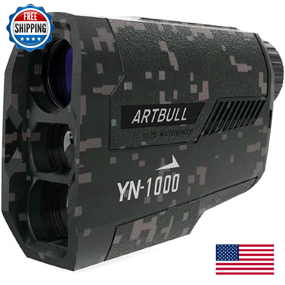 Hunting Rangefinder 1000Yds Camouflage Laser Distance Finder Slope Compensation