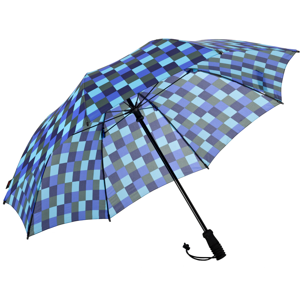 EuroSCHIRM Swing Handsfree Umbrella (Blue Squares) Trekking Hiking