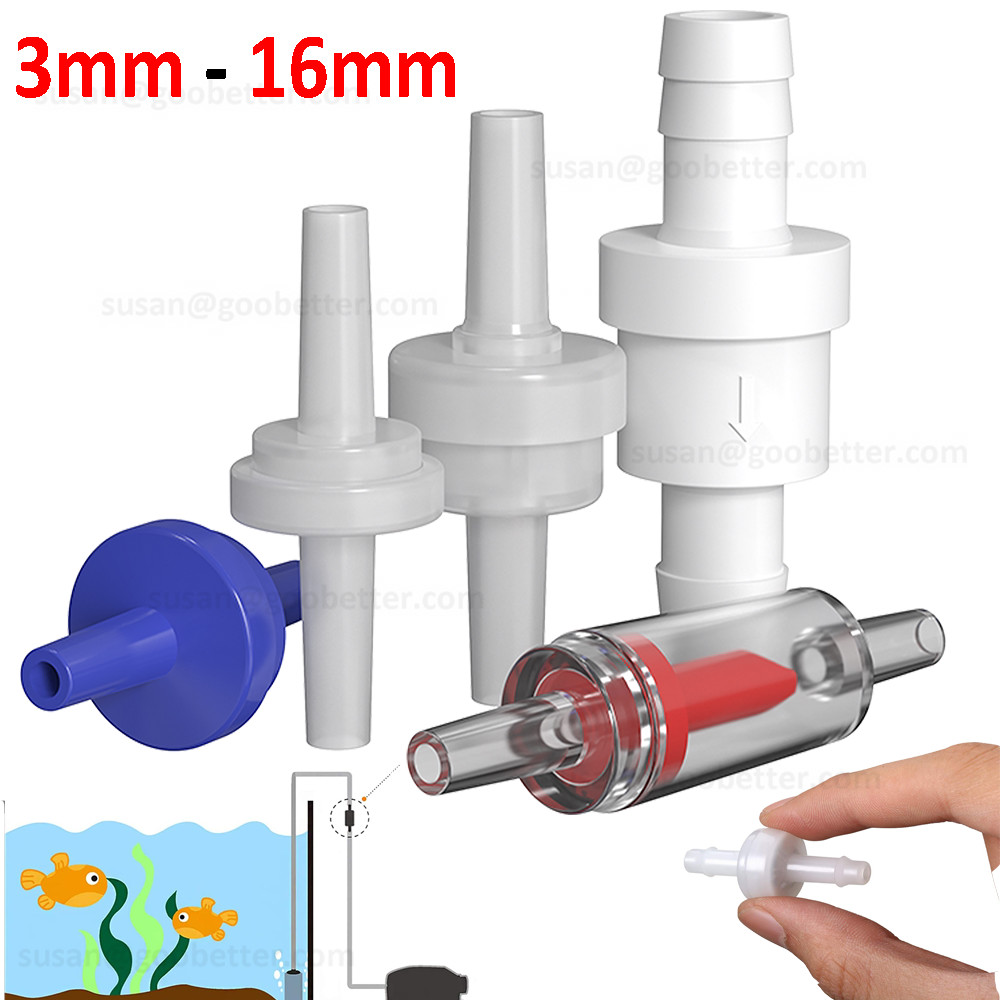 Non-Return One Way Check Valve Aquarium Fish Tank Air Pump Airline 3mm - 16mm