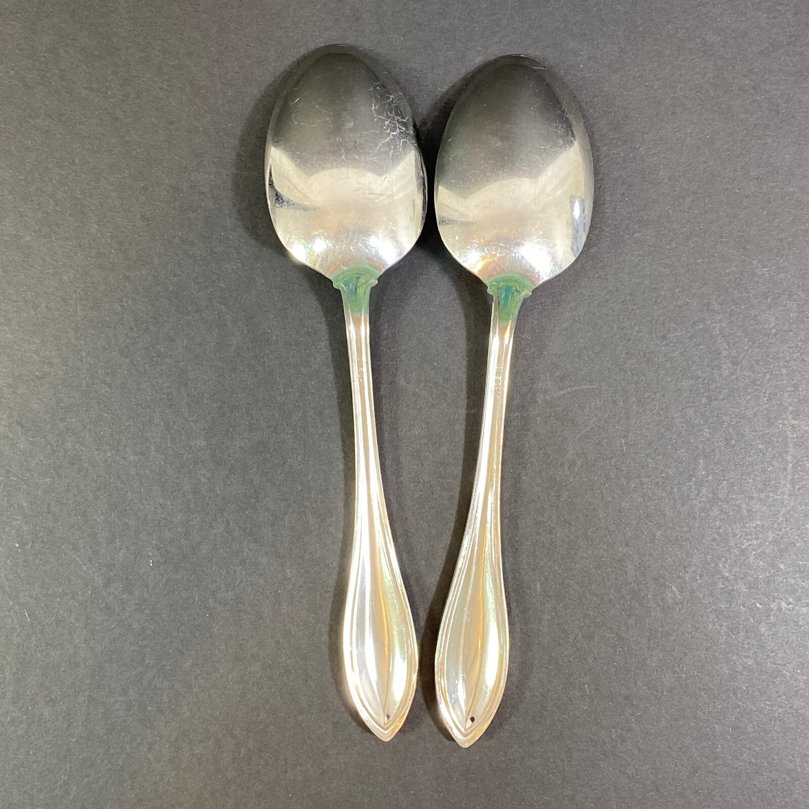 Oneida Arbor-American Harmony Stainless Flatware 2 Serving Spoons