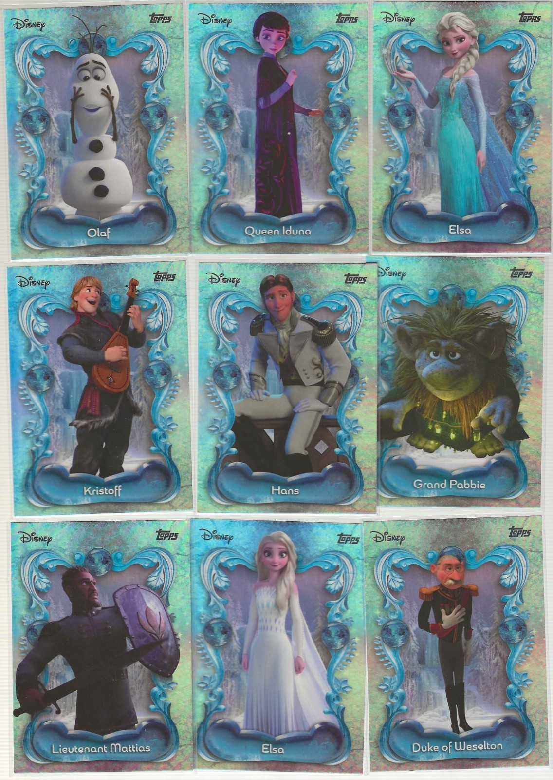 2025 Disney Wonder Frozen Variation Winter Insert Pick 1 Finish your set F1-F19