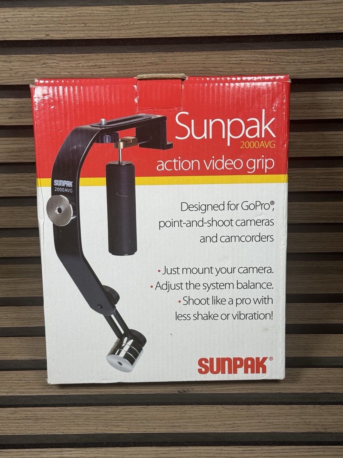Sunpak 2000AVG Video Stabilizer Grip GoPro Action POV Camera Stedicam Camcorder1