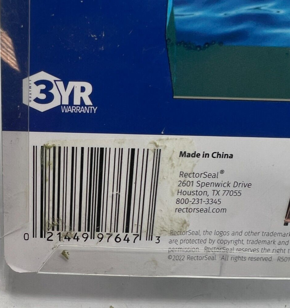 Rectorseal Safe-T-Switch Model SS3 Low Voltage Condensate Overflow Shut-Off