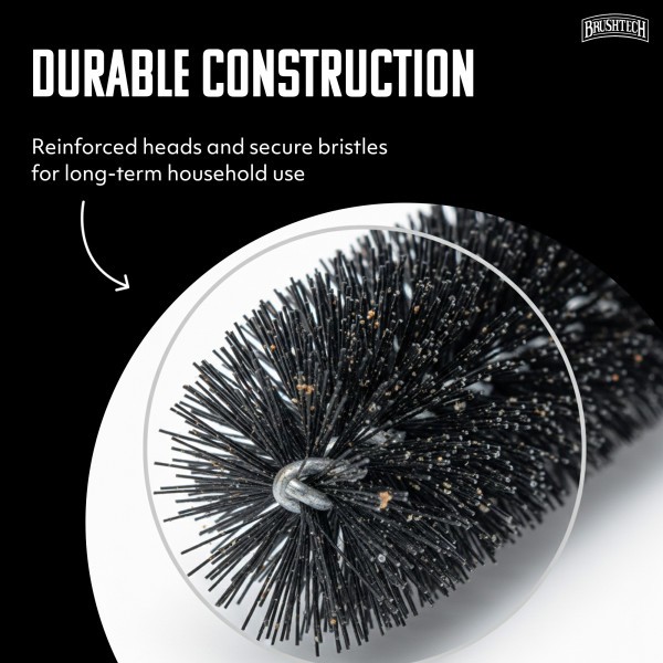 Brushtech Multi-Use Brush Quartet, Precision Cleaning Scrub Tools