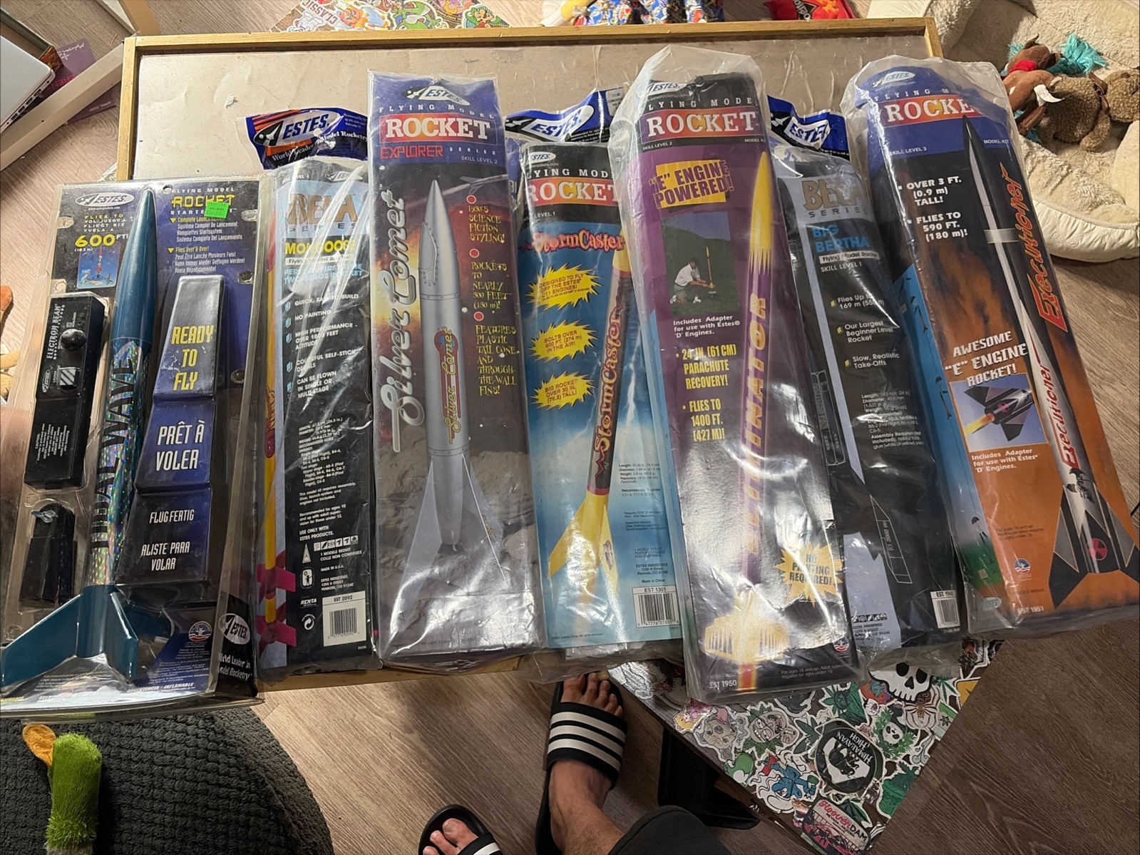 Estes Rocket Lot Of 7 Ranging Skill Levels/ All Different Models