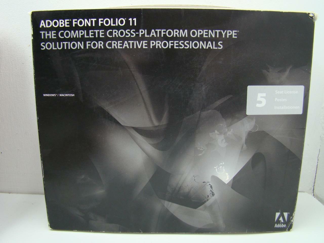 ADOBE FONT FOLIO 11 EMPTY BOX