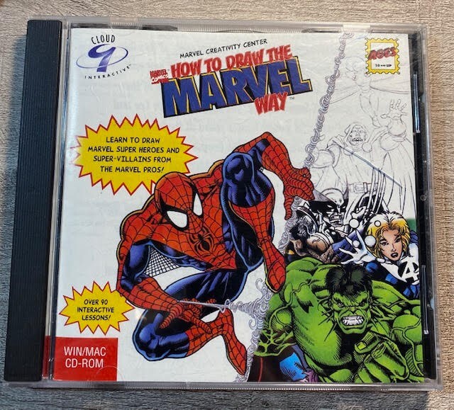 How to Draw the Marvel Way Creativity Center CD-ROM Cloud 9 1996