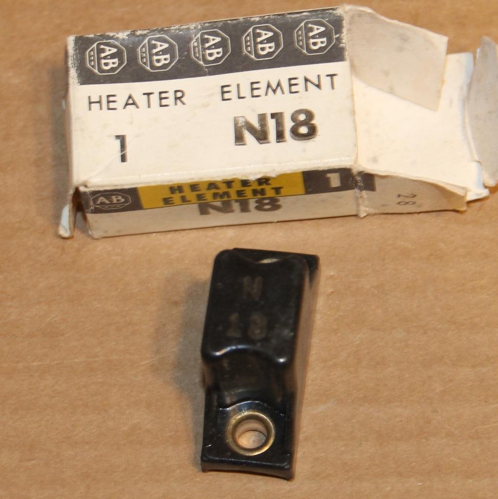 One Allen Bradley AB  N18 OVERLOAD Thermal Heater Element
