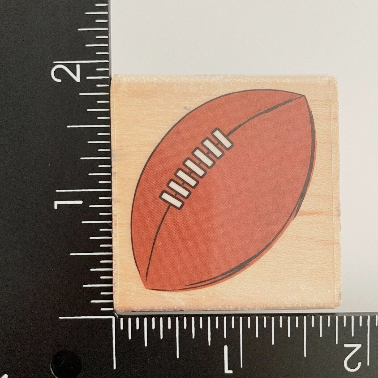 Stampabilities Football D1122 Wood Mounted Rubber Stamp