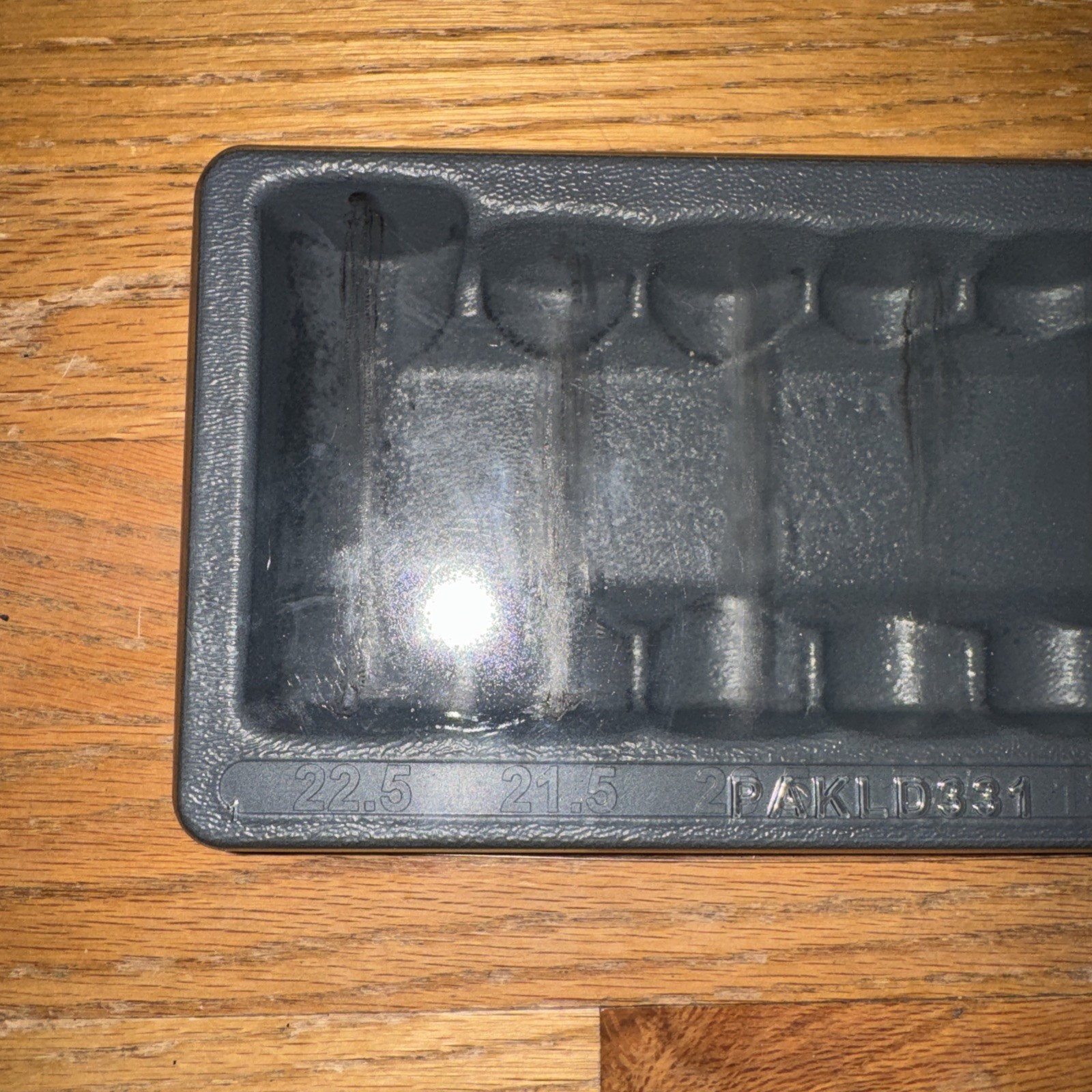 Snap-On Empty Tool Tray PAKLD331 Half Size .5 Deep Metric Sockets 16.5 - 22.5
