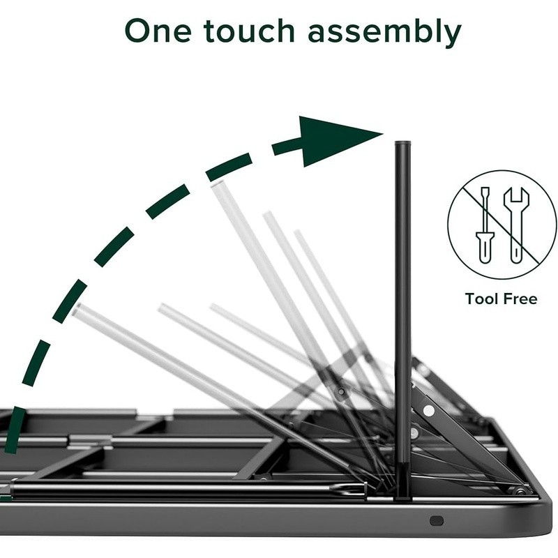 Strong Steel SmartBase Easy Assembly No Box Spring Needed Underbed Storage New