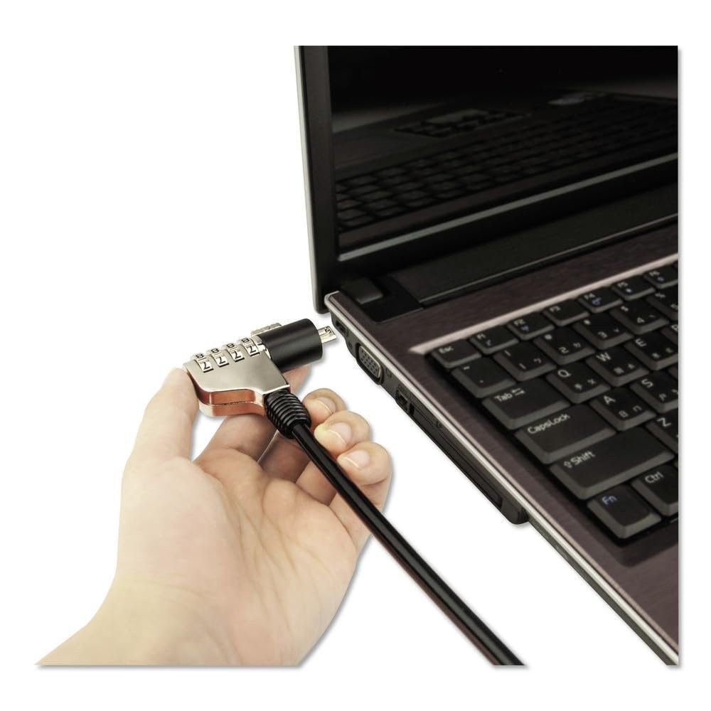 Innovera Combination Laptop Lock, 6 Ft Steel Cable New