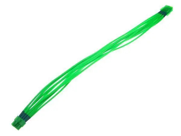 Mod Smart Kobra Cable 8 pin PCI-E Extension – UV Green – 16 in PCS-VGA8-16X-UG