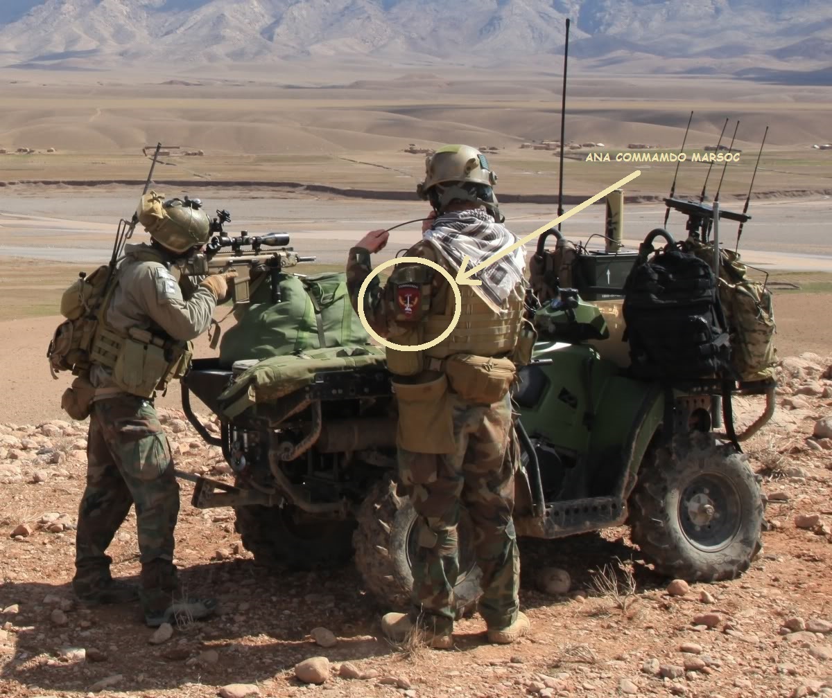 KANDAHAR JOINT TASK FORCE ANA COMMANDO velkrö SET: MARSOC RAIDERS + SP OPS TAB