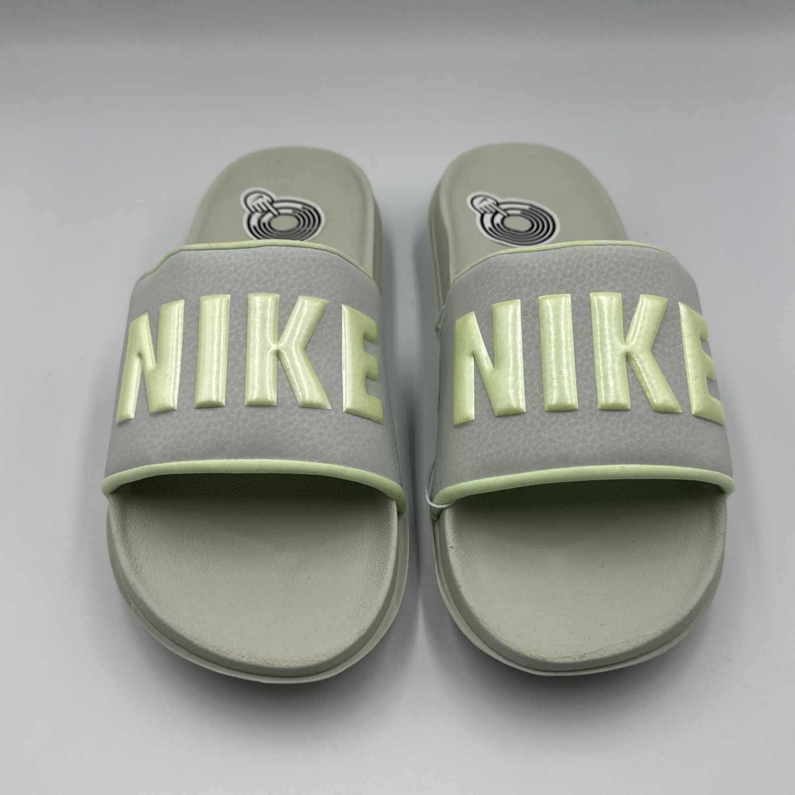 Nike Offcourt Slide - Light Silver / Barely Volt - BQ4632-013 - Women's **NEW**