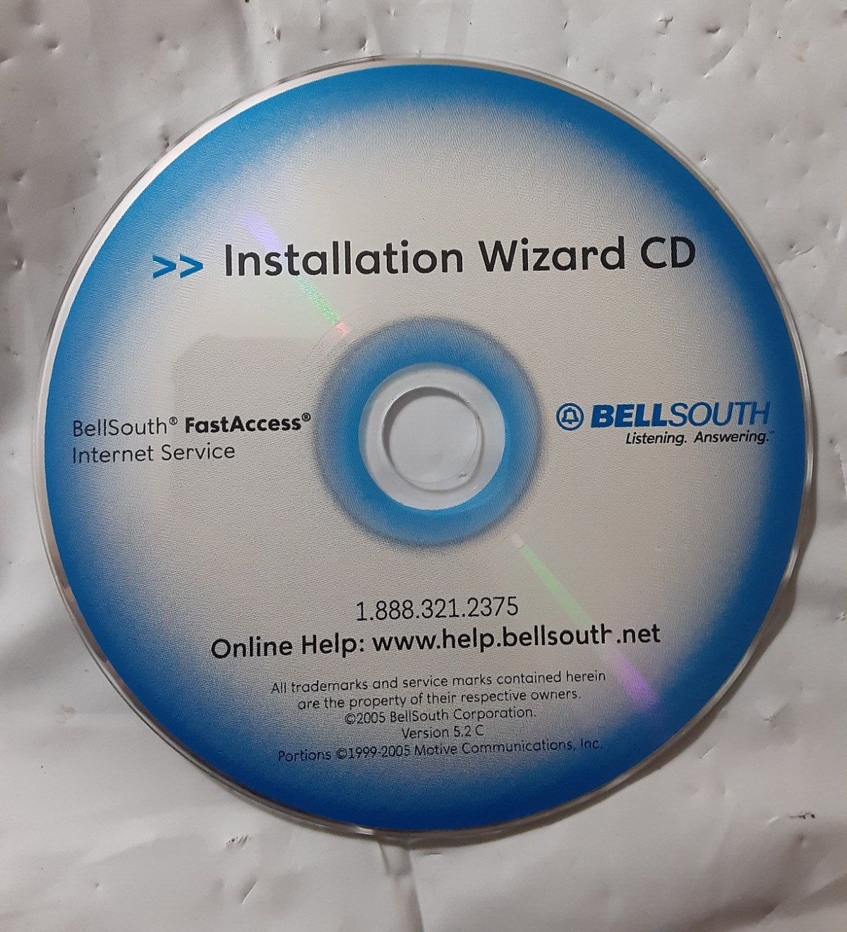 lot of 2 Installation Wizard disc CD BellSouth FastAccess 2005 & 2006, scratches