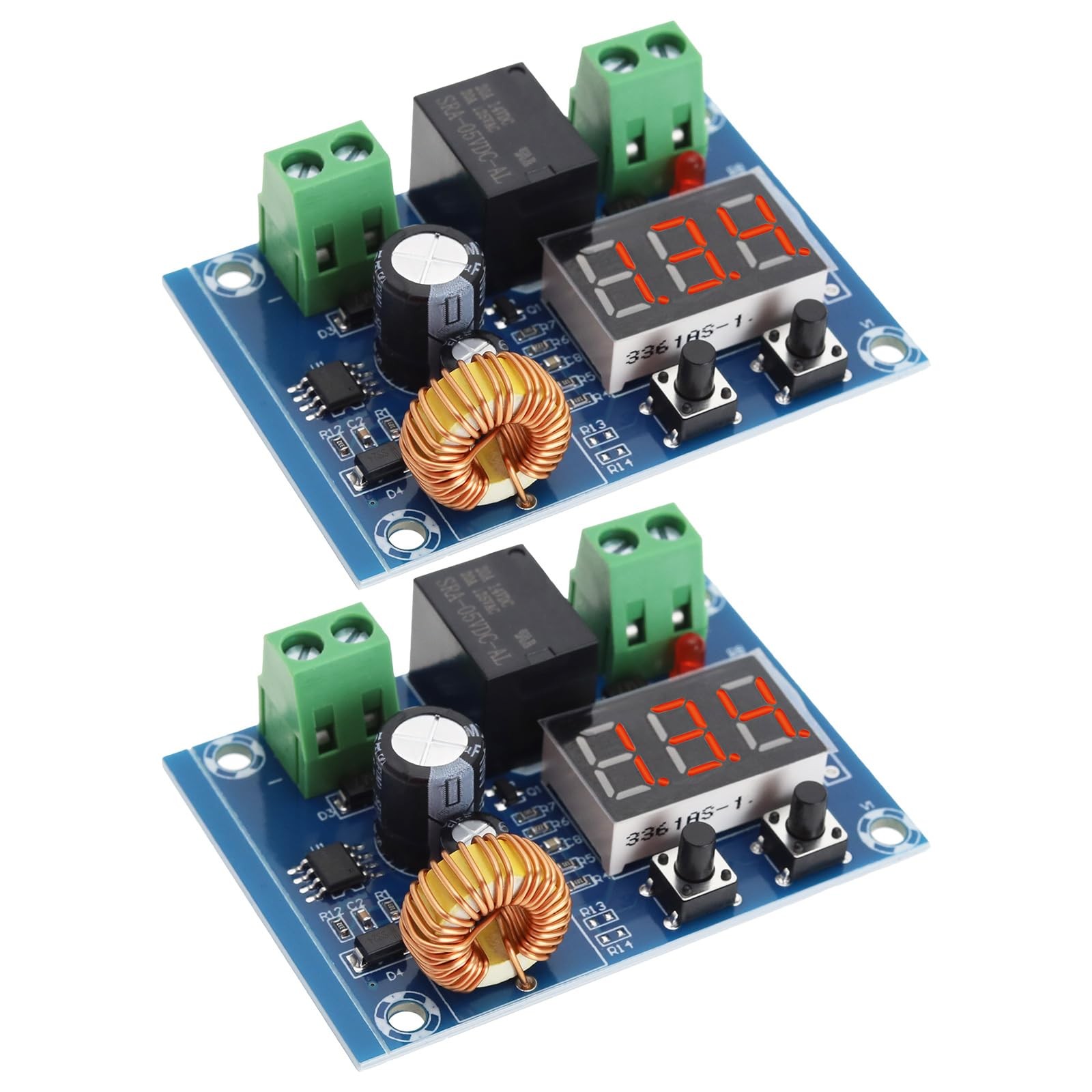 2 PCS XHM609 Battery Low Voltage Cut Off Digital Display Disconnect 12V36V