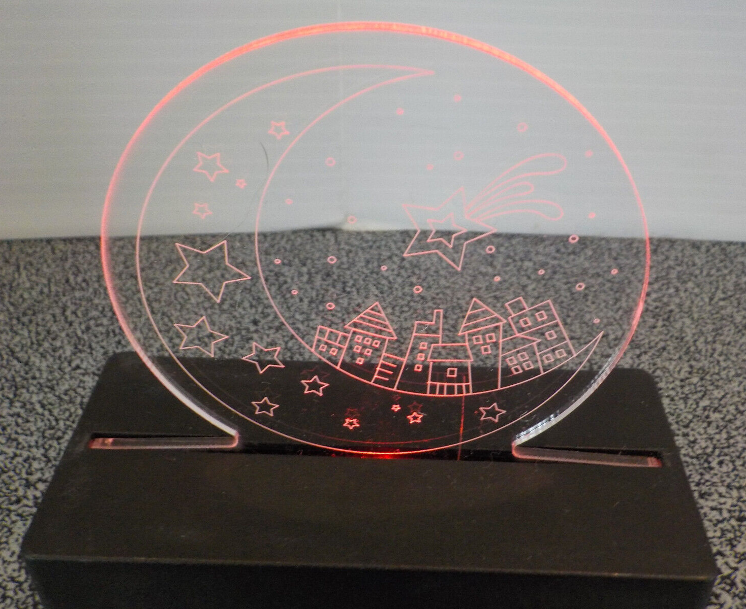 Starry Night Tabletop Light LED Coloring Changing 7 Different Colors W/Batteries