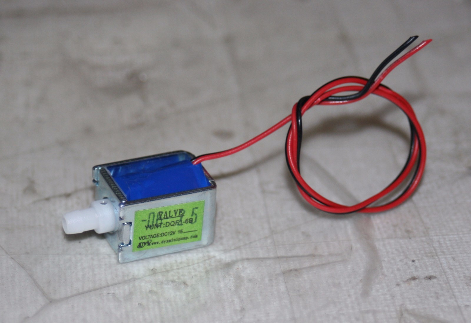 1 Way Mini Relief Solenoid Valve  12VDC Normally Closed   YUNT DQF-1-6B