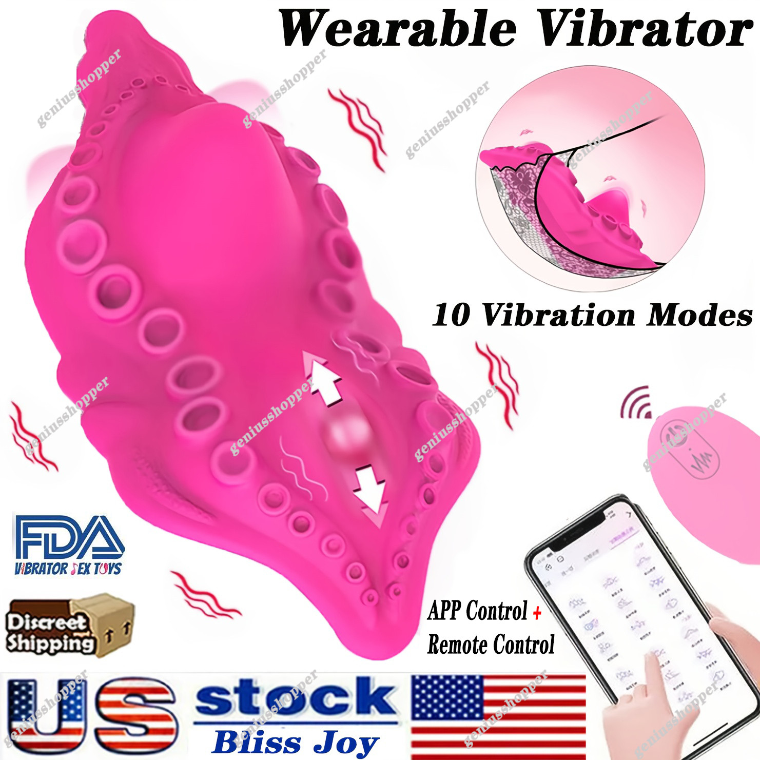 Wearable Panty Vibrator with App & Remote Control Vibrating Eggs,Sex Toys Woman