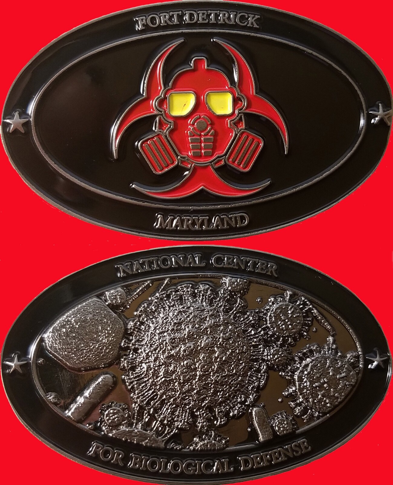 FORT DETRICK MD NATIONAL CENTER FOR BIOLOGICAL DEFENSE 2" CHALLENGE COIN 47