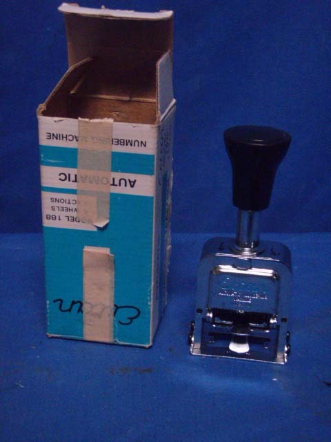 ERTAN AUTOMATIC NUMBERING MACHINE MODEL 188