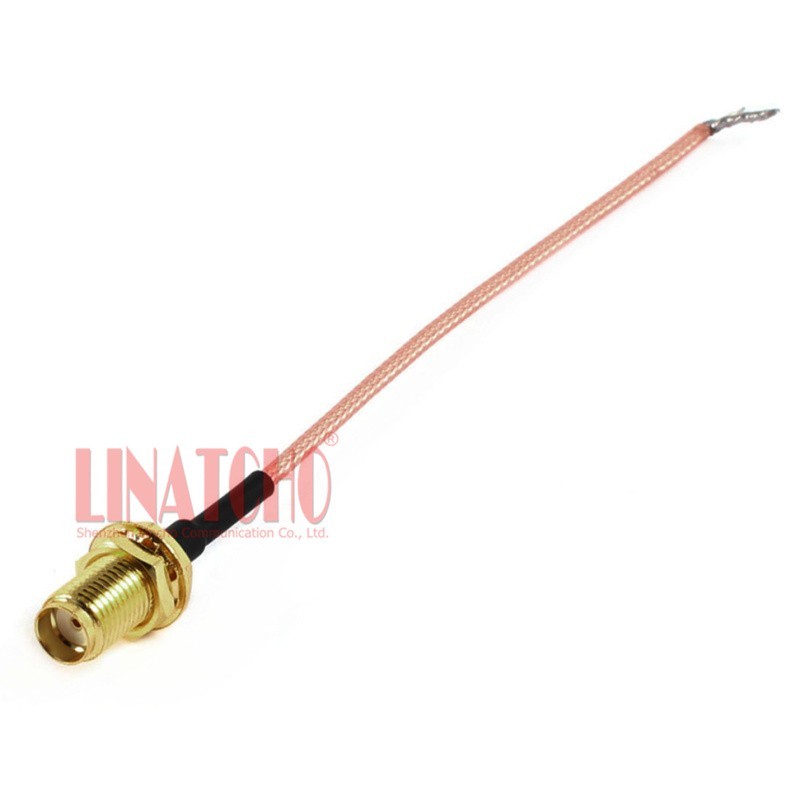 15cm RG316 Coaxial PCB Pigtail Cable with SMA Female and Solder Tail End