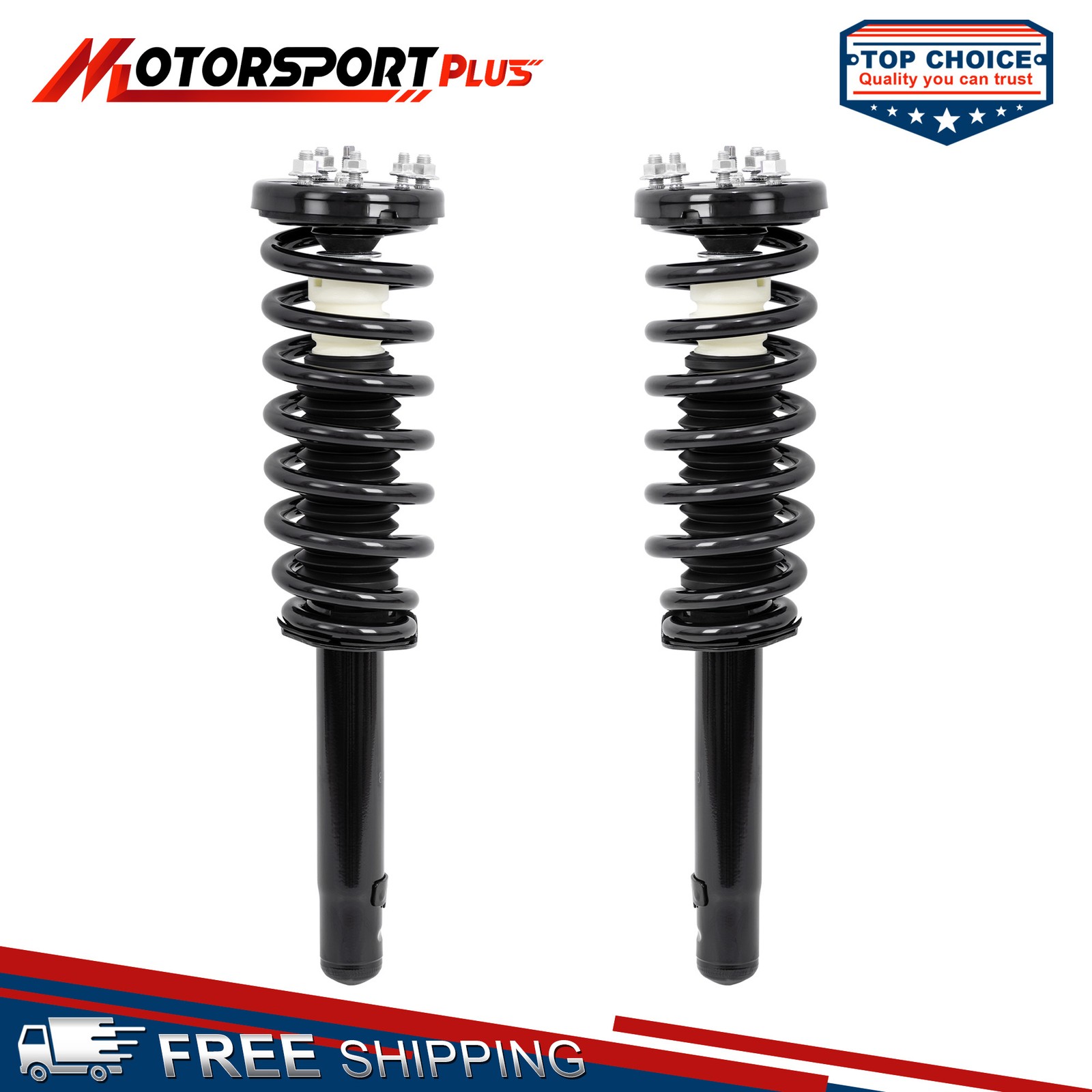 Pair Front Shocks Struts w/ Coil Springs For 2004-2008 Acura TSX 172322L 172322R