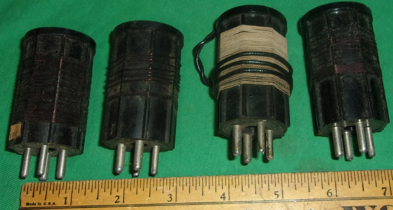 Philmore EXCEL 4-Pin Bakelite Radio Coils (1930's) Good Cond.