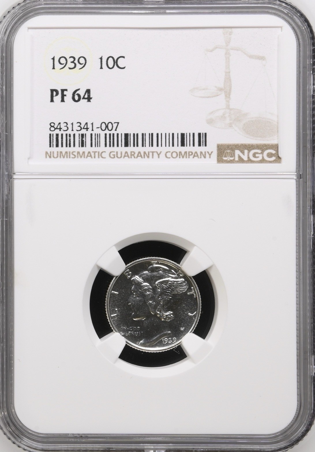 1939 Mercury Dime 10C NGC PF64 MP NICE OLD COIN!!