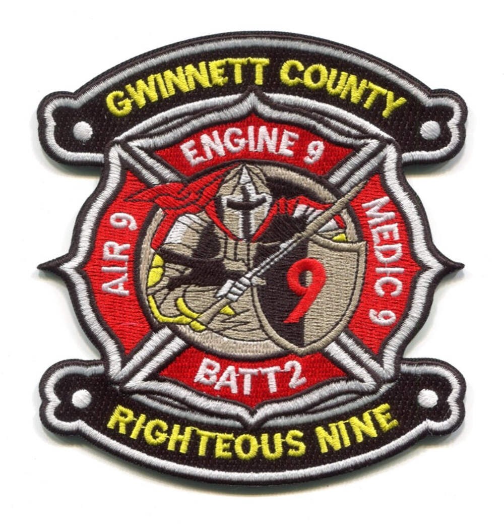 Gwinnett County Fire Department Station 9 Patch Georgia GA Engine Medic Air Batt